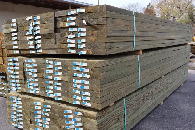 Treated lumber